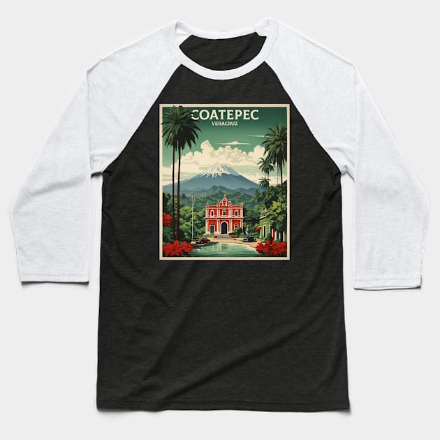 Coatepec Veracruz Mexico Tourism Travel Vintage Baseball T-Shirt by TravelersGems